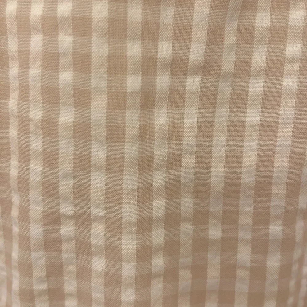 NWT Janie and Jack Linen Gingham Shortalls - 0-3 months